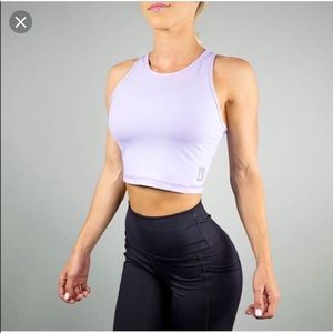 SOLD Buffbunny Aurora crop top lavender